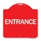 Signmission Designer Series Traffic Entrance Entrance, Red & White Aluminum Sign, 18" x 18", RW-1818-24612 A-DES-RW-1818-24612 - alternate 1